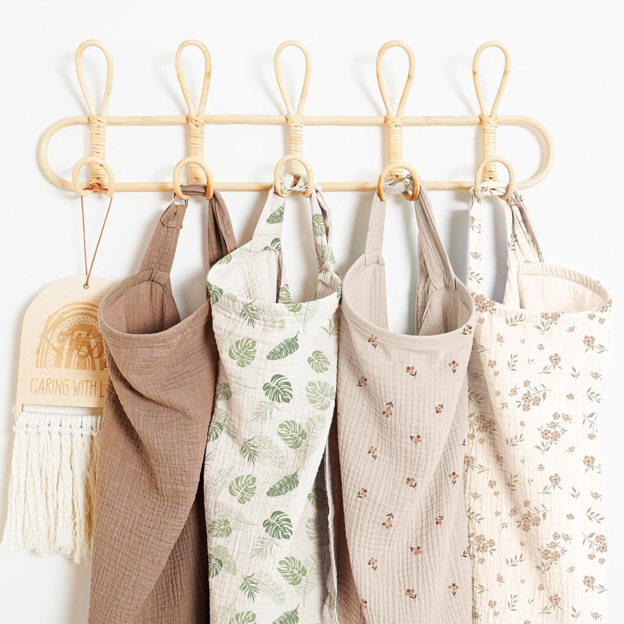 Konssy nursing cover - lightweight muslin keeps you cool during public nursing.