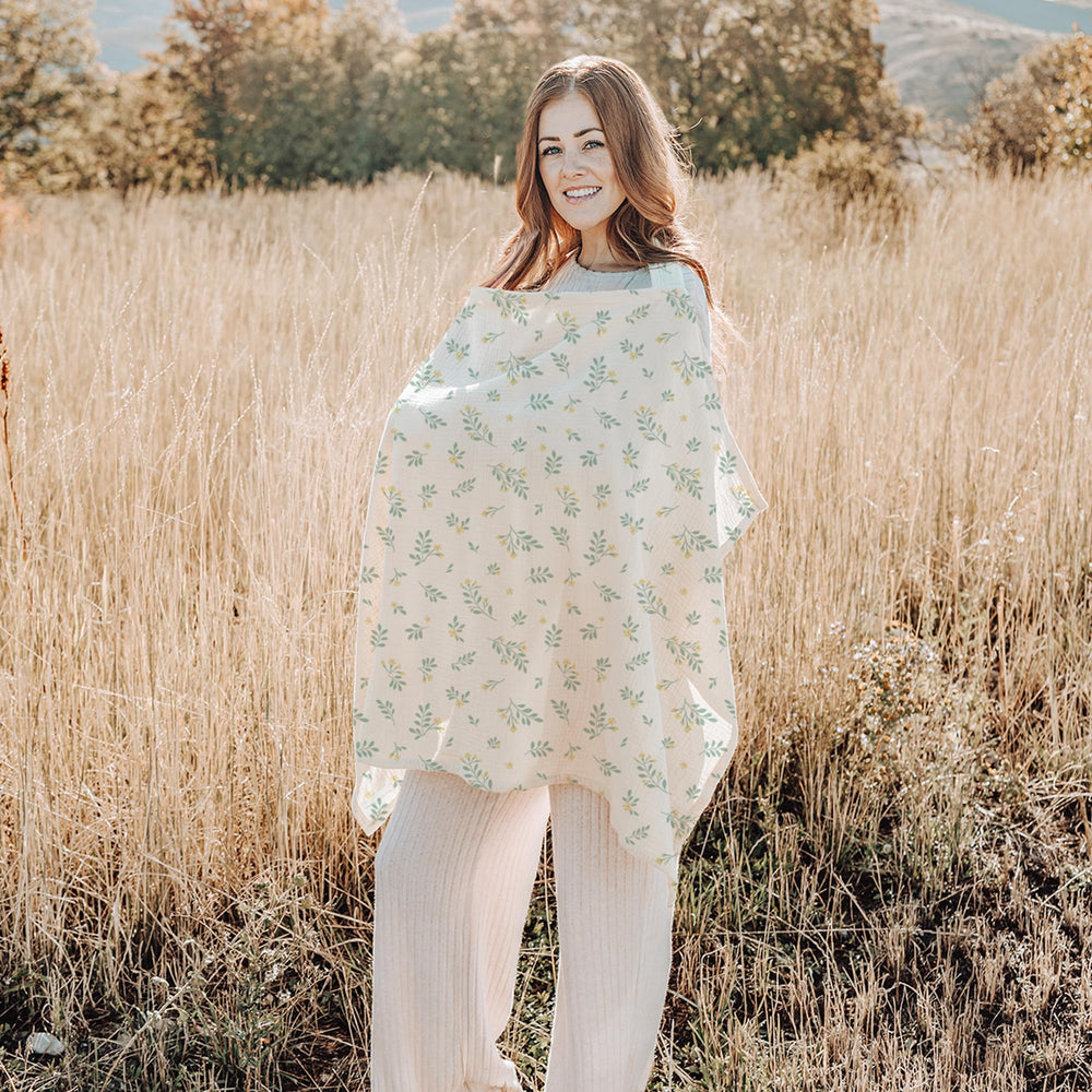 Konssy Muslin Nursing Cover Private Breastfeeding promotes discreet feeding in public spaces.