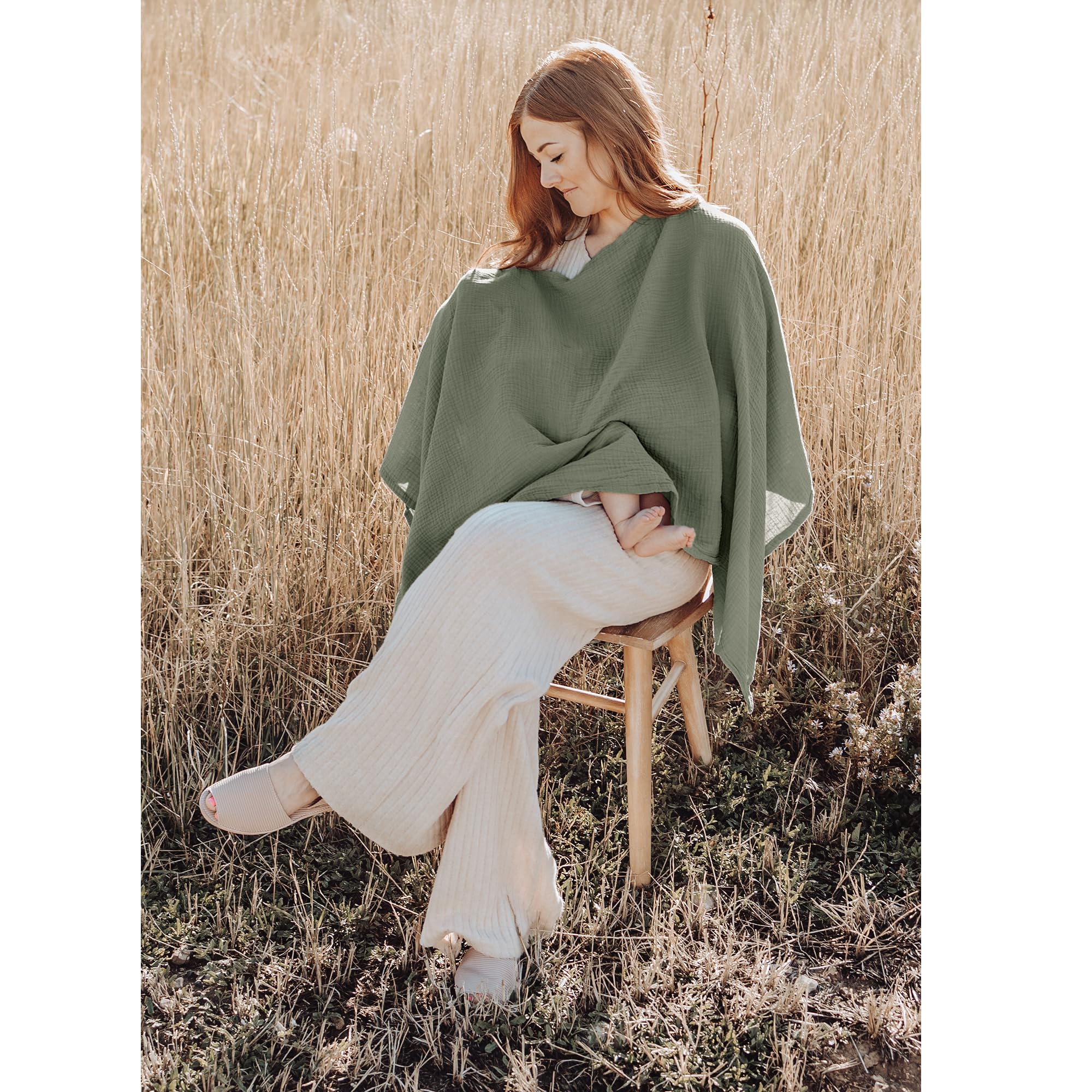 Konssy nursing cover with stylish design for versatile daily wear