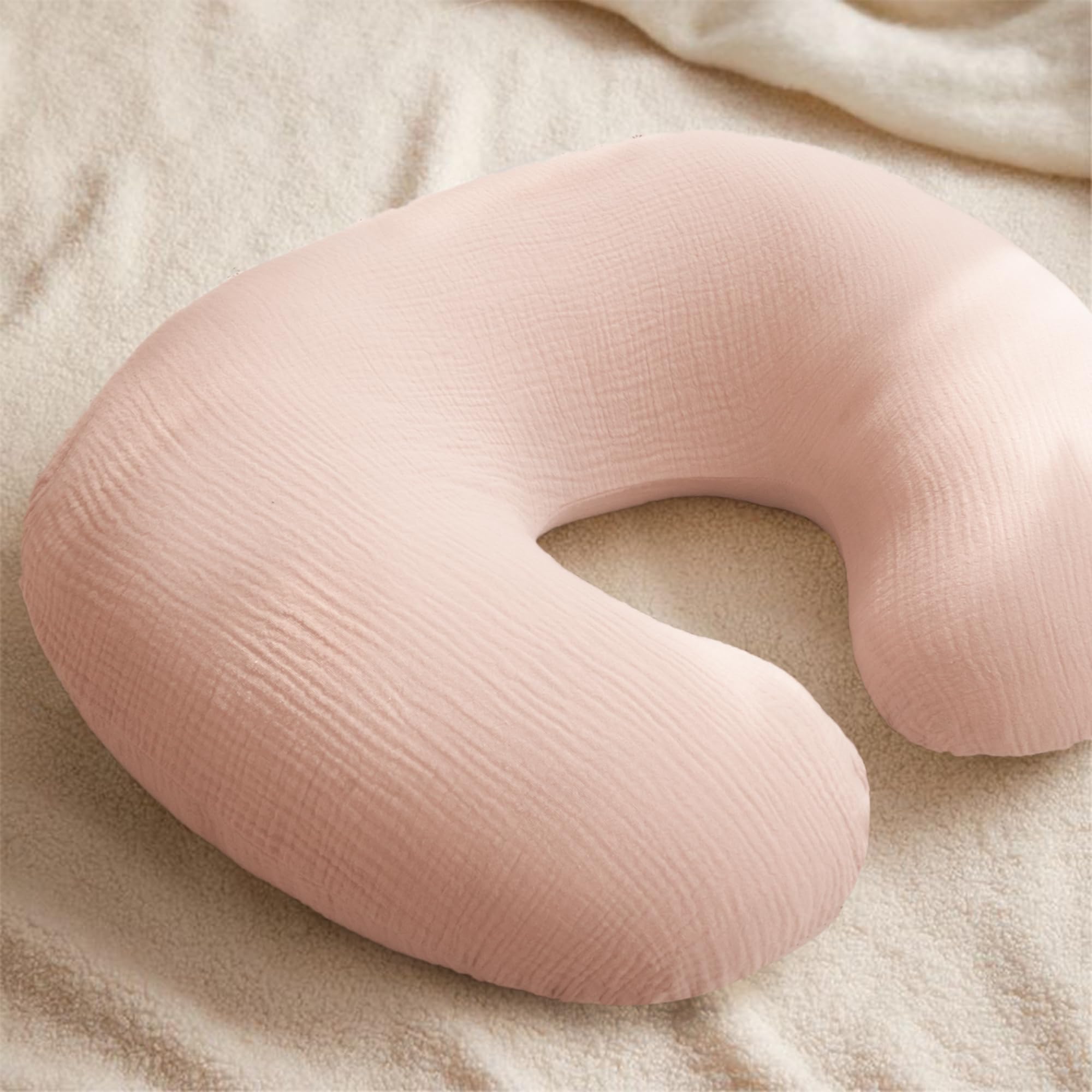 Konssy Muslin nursing pillow cover designed for daily use and breathability.