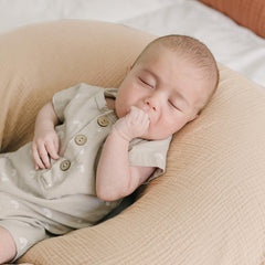 konssy muslin nursing pillow cover fits most pillows for quick swap