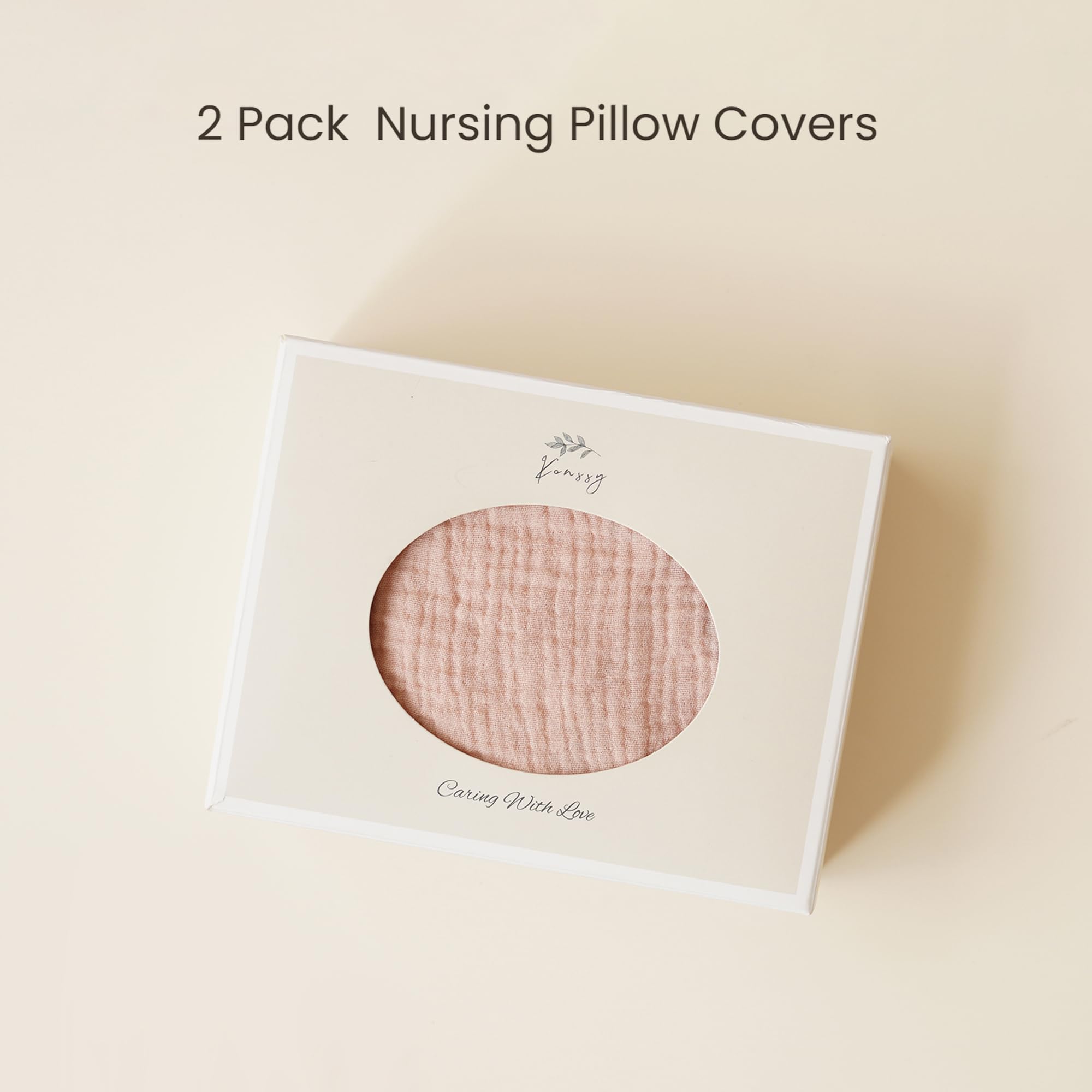 Konssy nursing pillow slipcovers fit standard nursing pillows for easy adoption