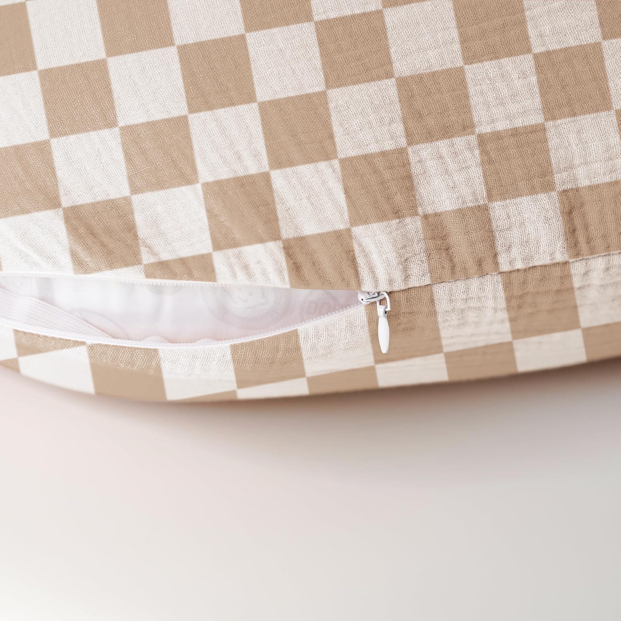 Konssy muslin nursing pillow cover machine-wash friendly for simple cleanup