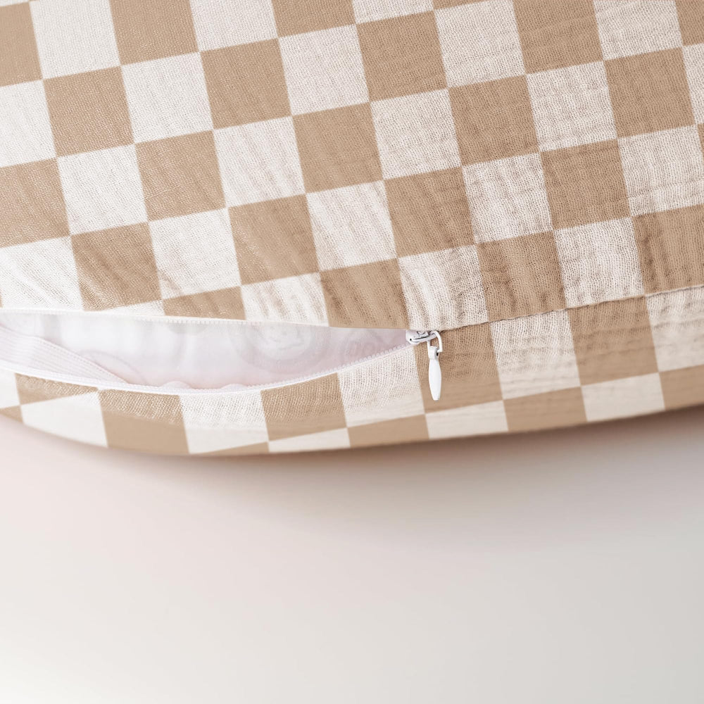 Konssy muslin nursing pillow cover machine-wash friendly for simple cleanup