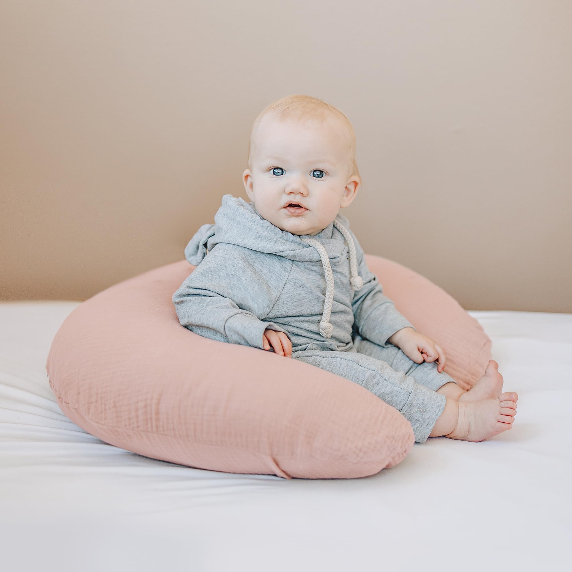 Konssy nursing pillow cover machine washable keeps pillows clean between uses