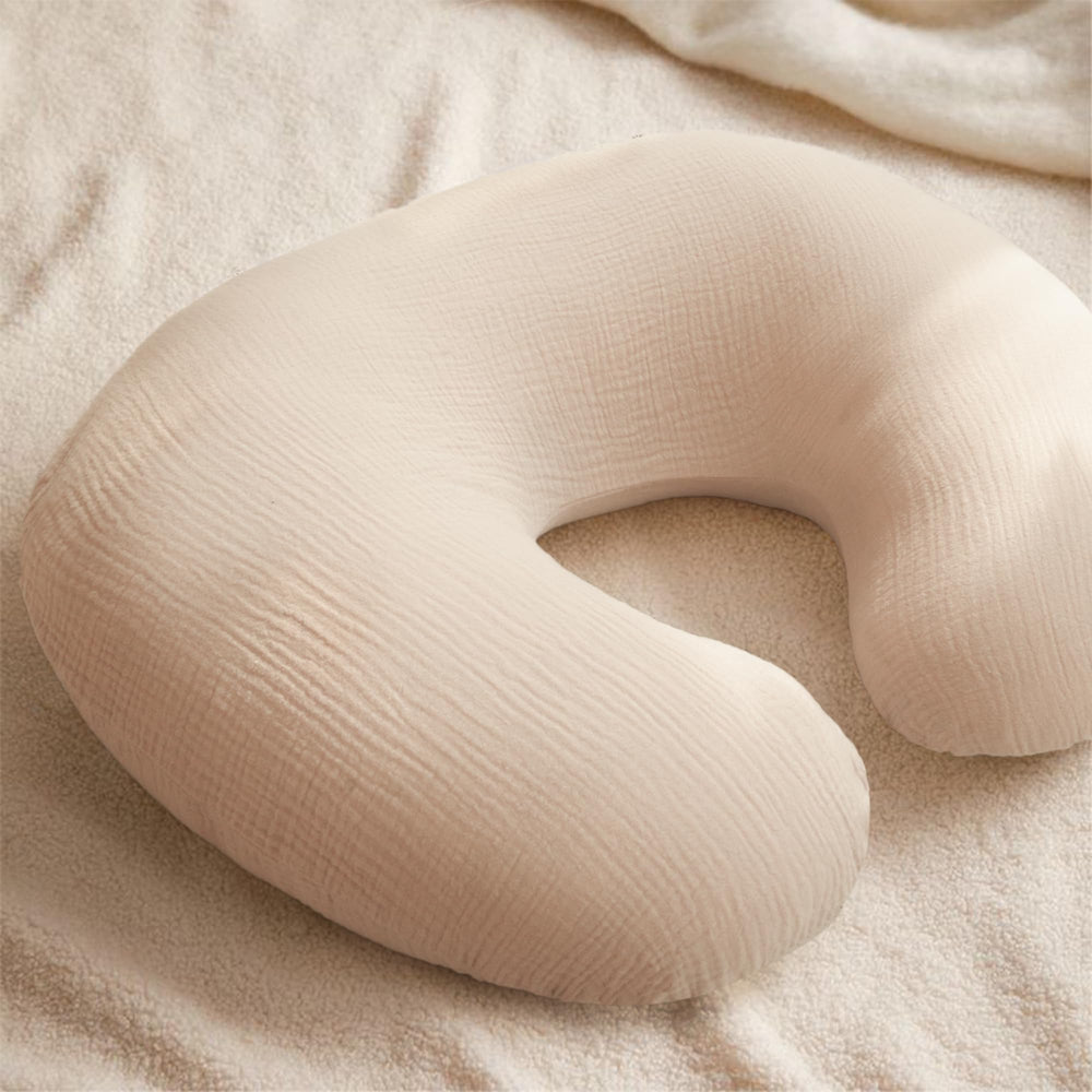 konssy muslin nursing pillow cover machine washable for busy days