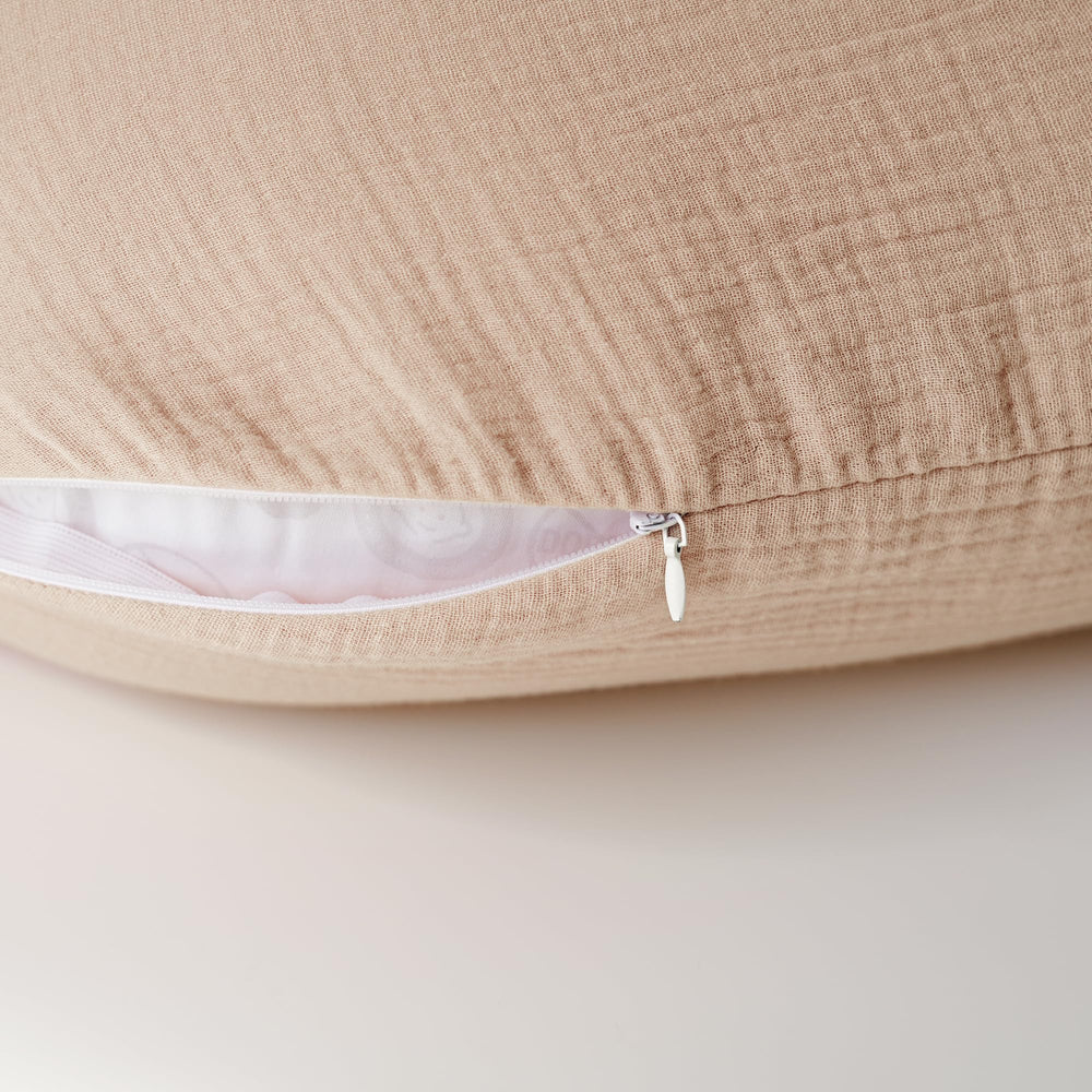 konssy muslin nursing pillow cover protects pillow from stains