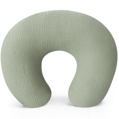 Konssy muslin nursing pillow cover offers soft cotton comfort for feedings.