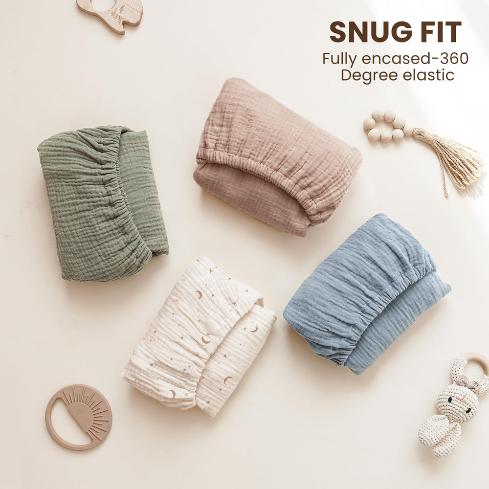 Konssy muslin sheet care-wash friendly with color retention