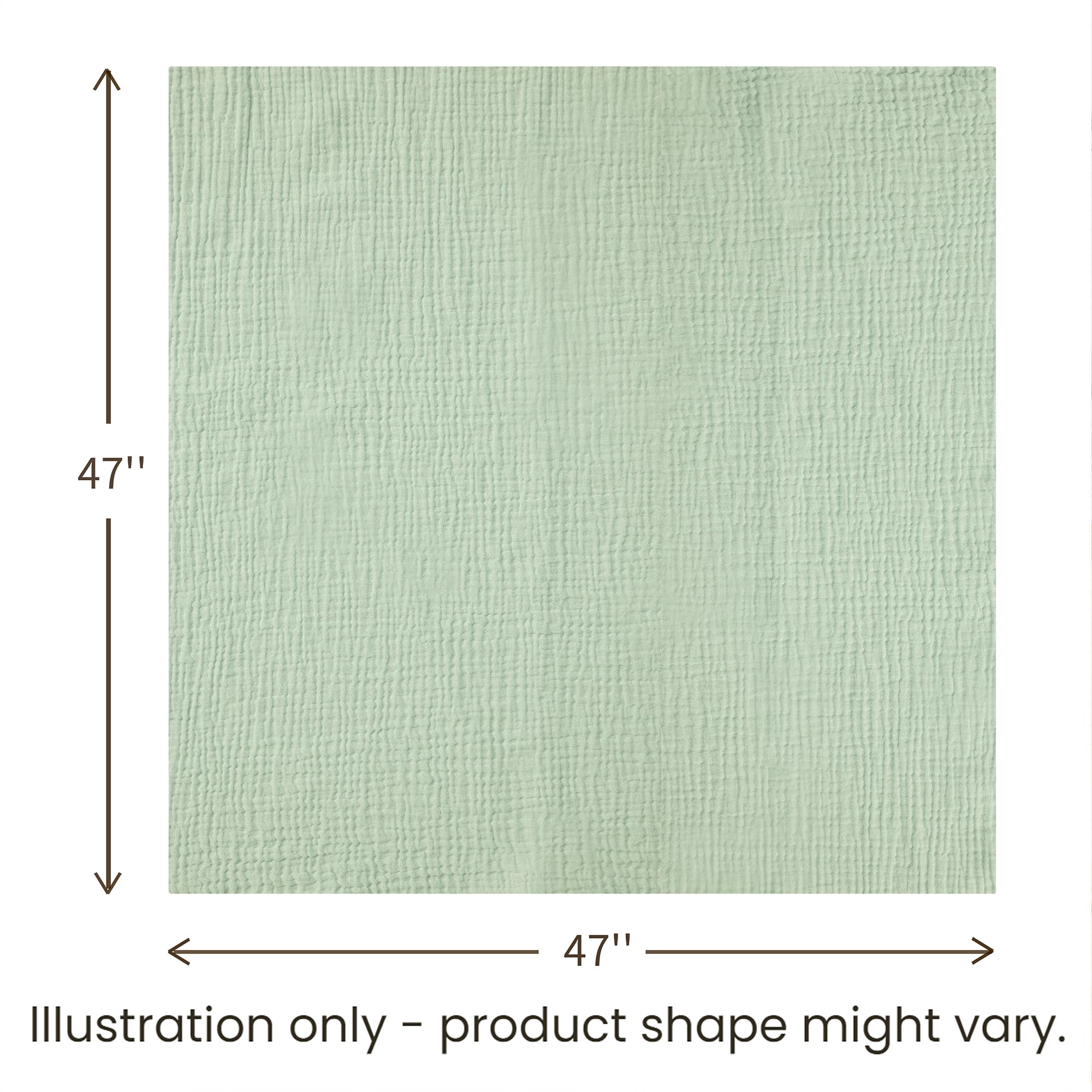 Konssy muslin swaddle blankets serving as stroller cover for sun protection and privacy.