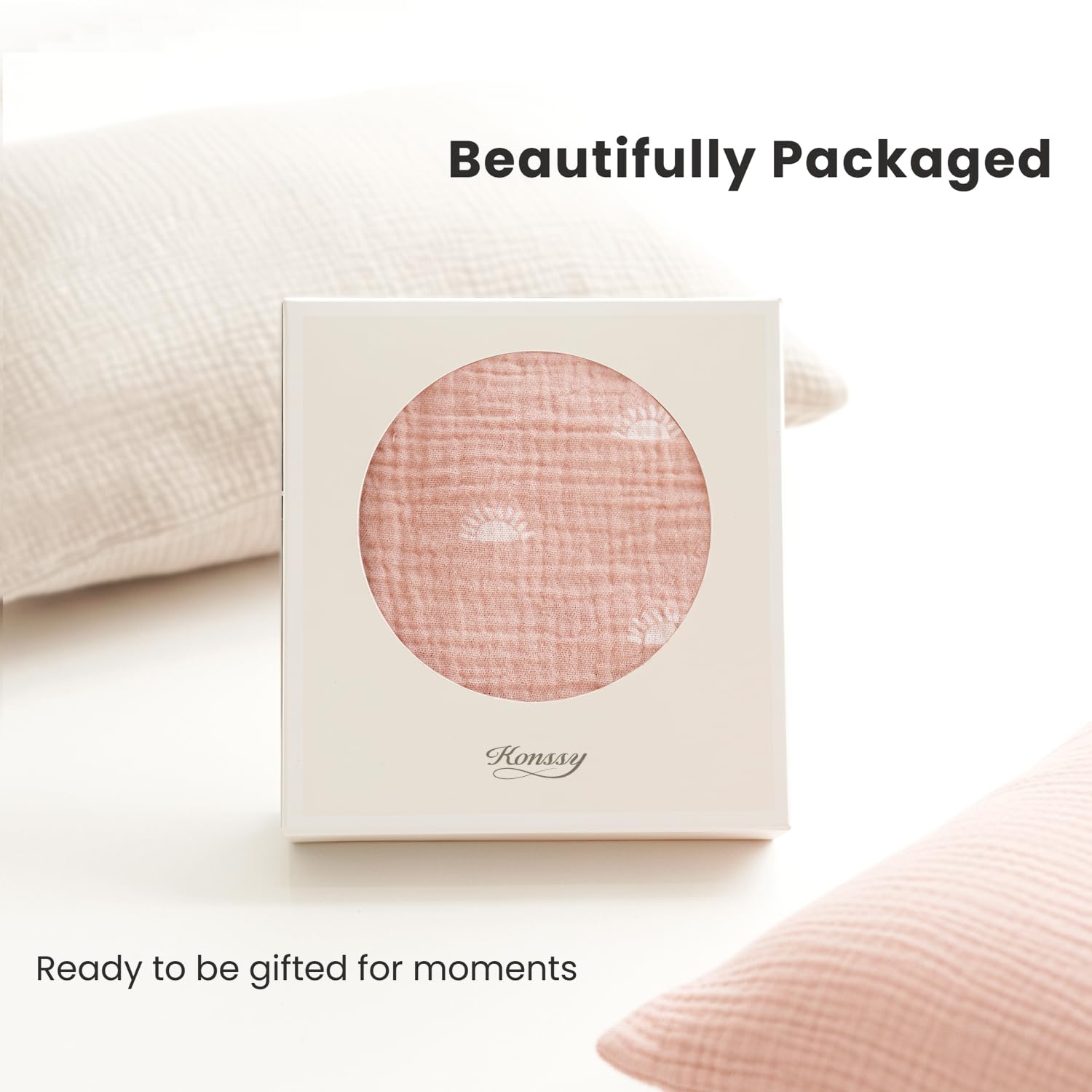 Konssy Muslin Toddler Pillowcase pack of 2 for quick changes