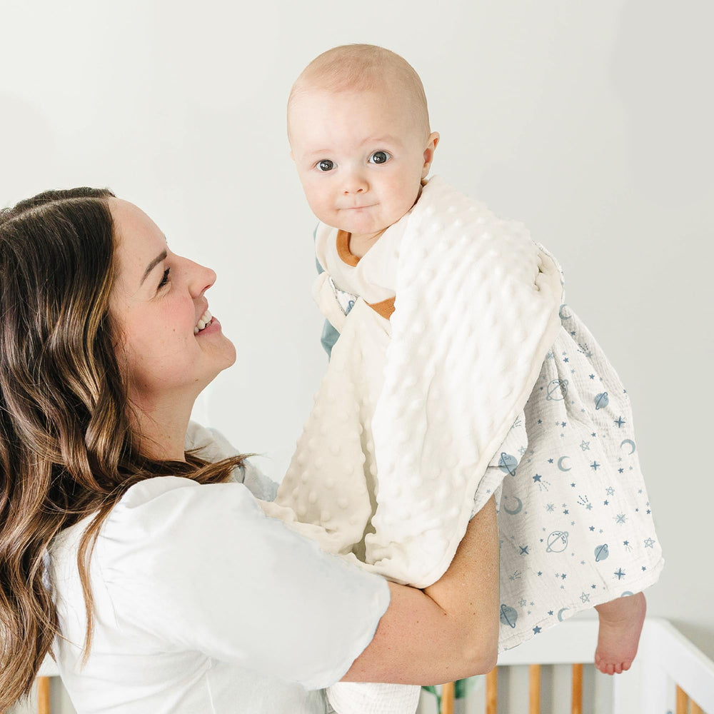 Konssy nursery blanket snug swaddle helps secure sleep