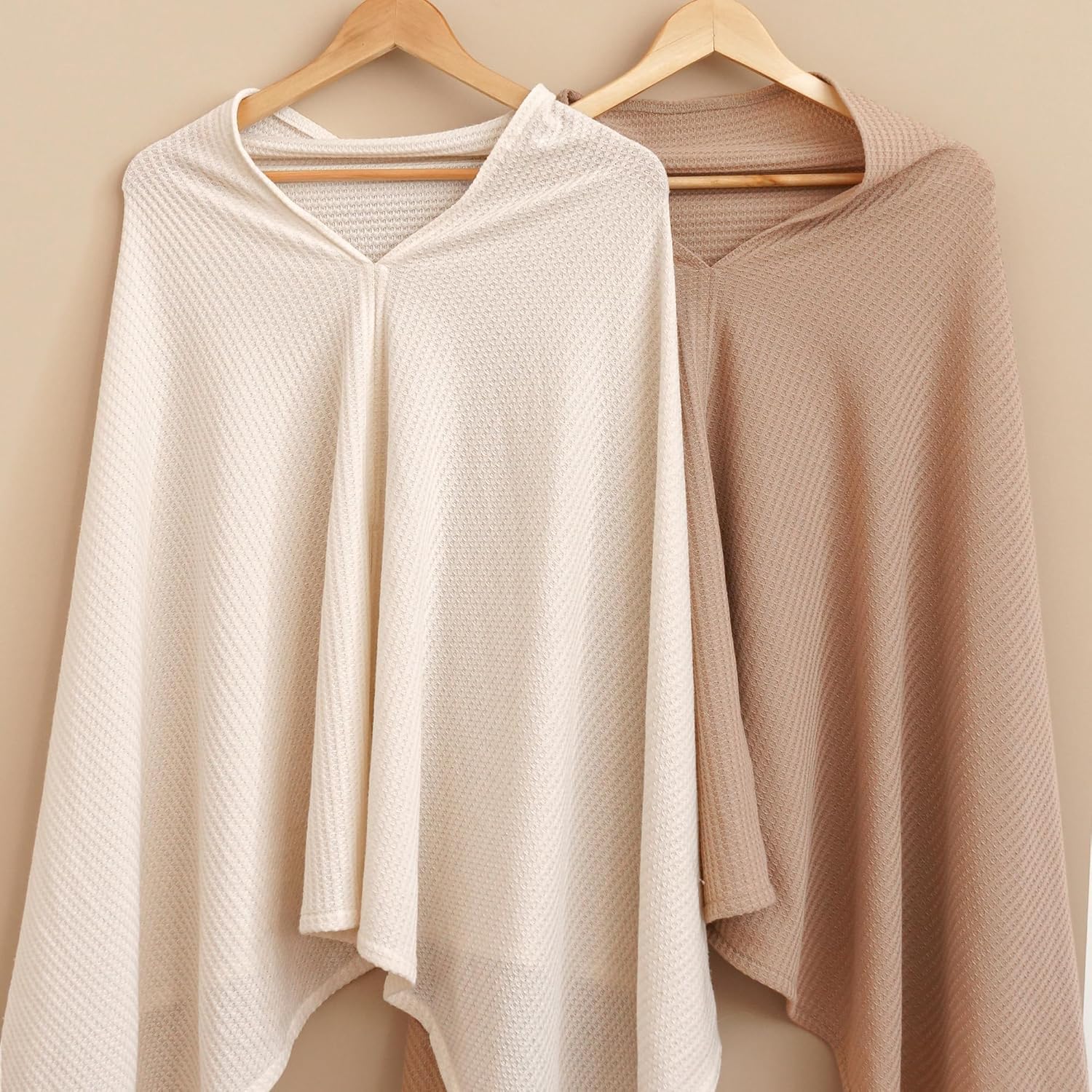 Konssy nursing cover beige promotes bonding while discreet feeding