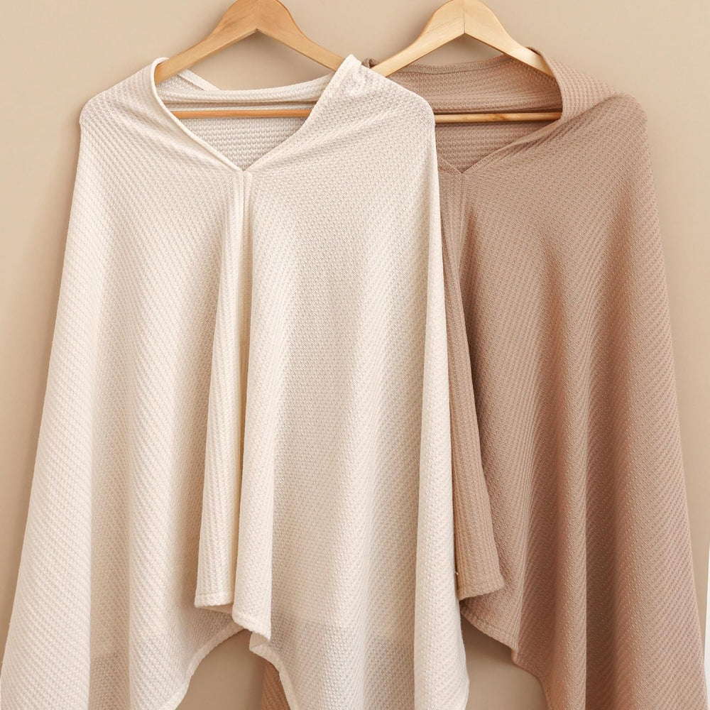 Konssy nursing cover beige promotes bonding while discreet feeding