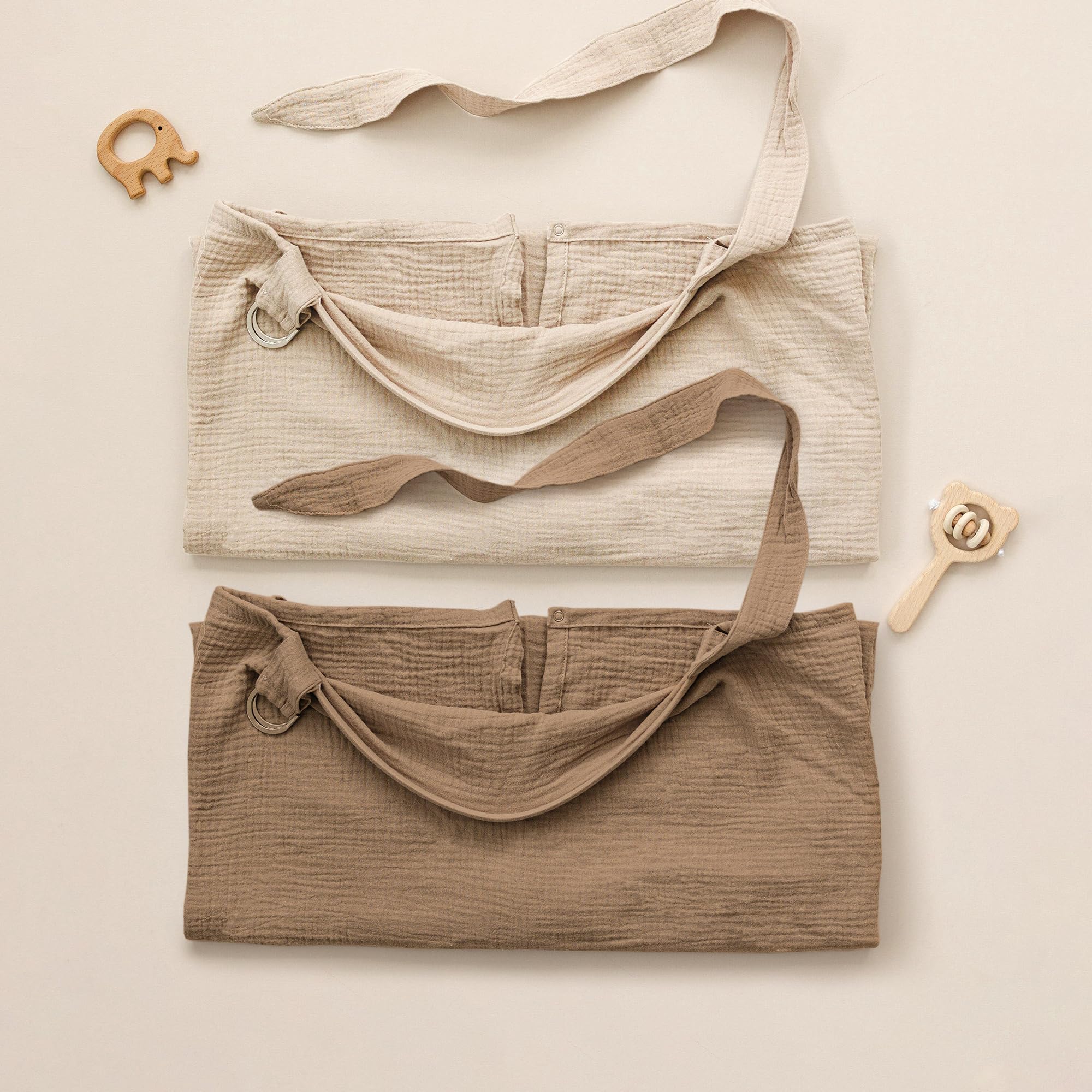 Buckle adds extra coverage for discreet, confident nursing.