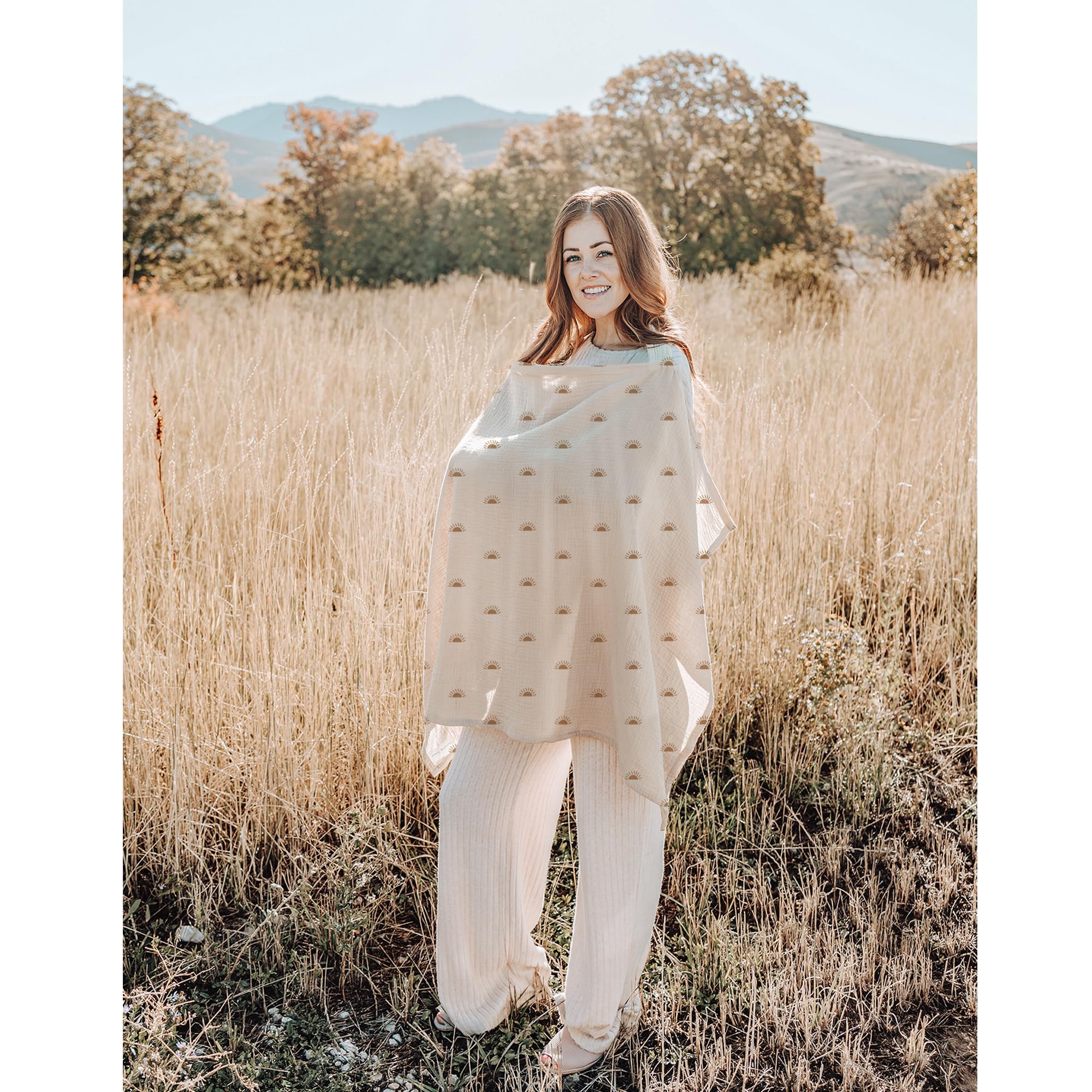Konssy nursing cover is machine washable and stays soft.