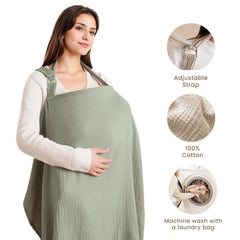 Konssy nursing cover private-breastfeed-privacy keeps feeding discreet in public.