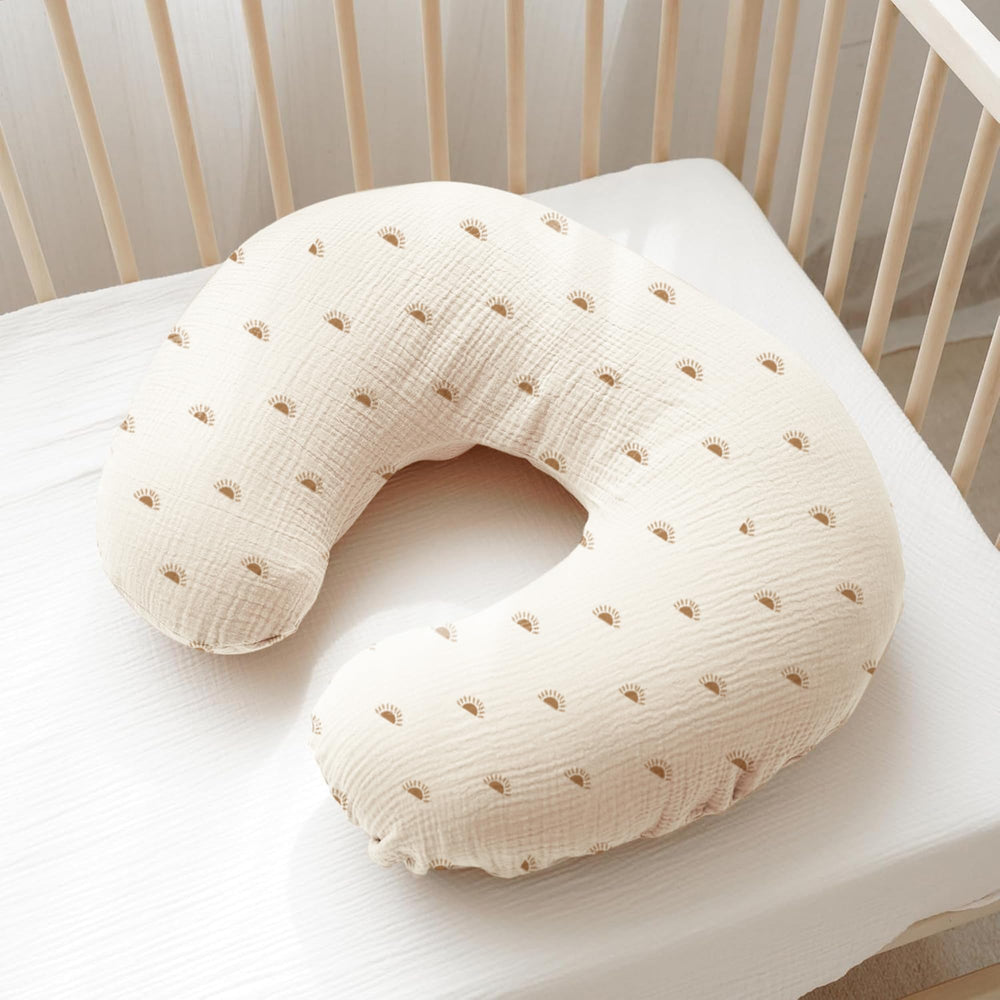 Konssy nursing pillow cover shows durable stitching for long-lasting daily use