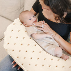 Konssy nursing pillow cover with easy slip-on-off design for quick changes