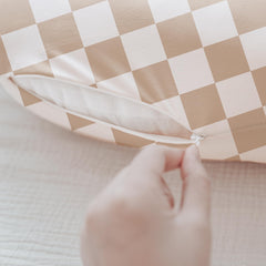 Konssy nursing pillow cover Elastic-fit—snug, secure fit on most standard pillows.