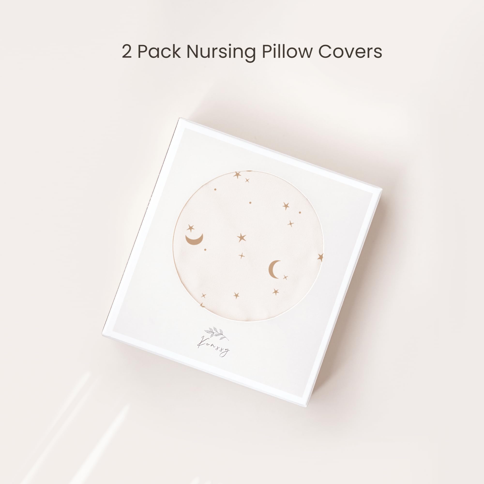 Konssy nursing pillow cover Gift-ready packaging—perfect for baby showers and registries.
