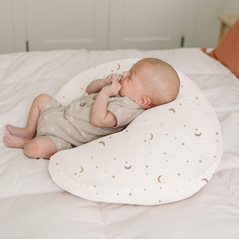 Konssy nursing pillow cover Machine-washable—removable cover for quick cleanup.
