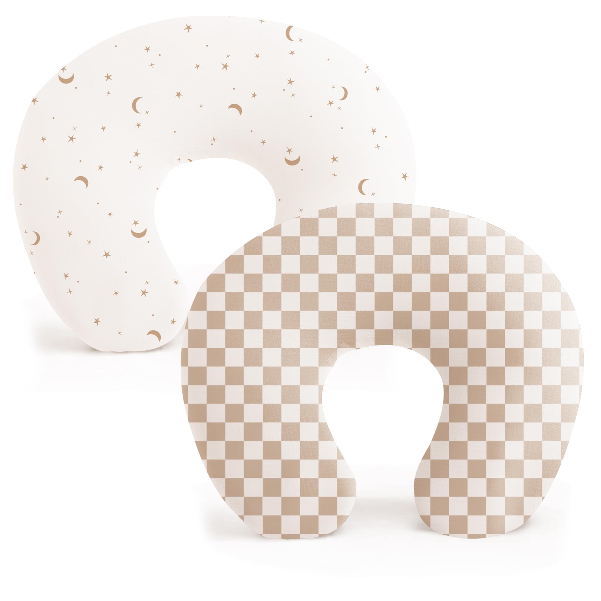 Konssy nursing pillow cover Moon design—soft, breathable fabric for comfortable feeding.