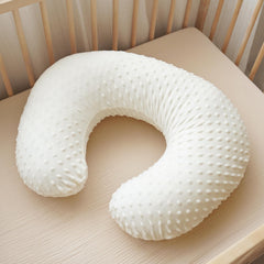 Konssy nursing pillow cover in smooth minky offers a sleek, gentle touch.