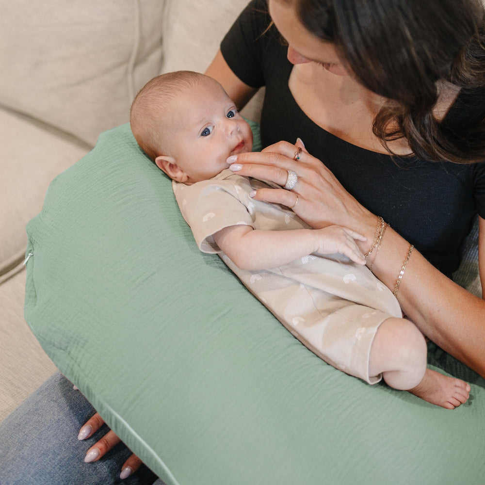 Konssy nursing pillow covers two-pack design ready for daily changes.