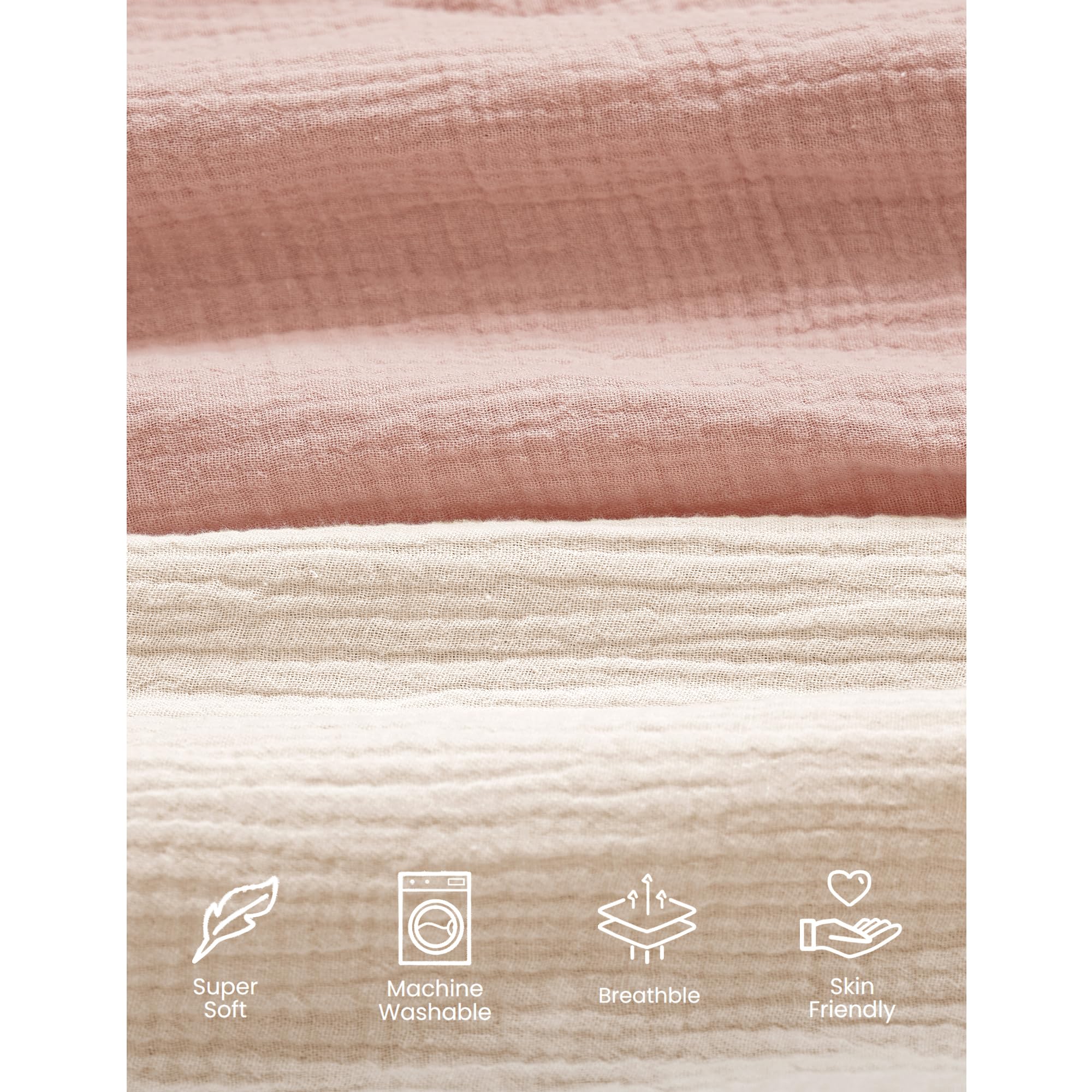 Konssy 2-pack pack-n-play sheets provide easy rotation for daily use