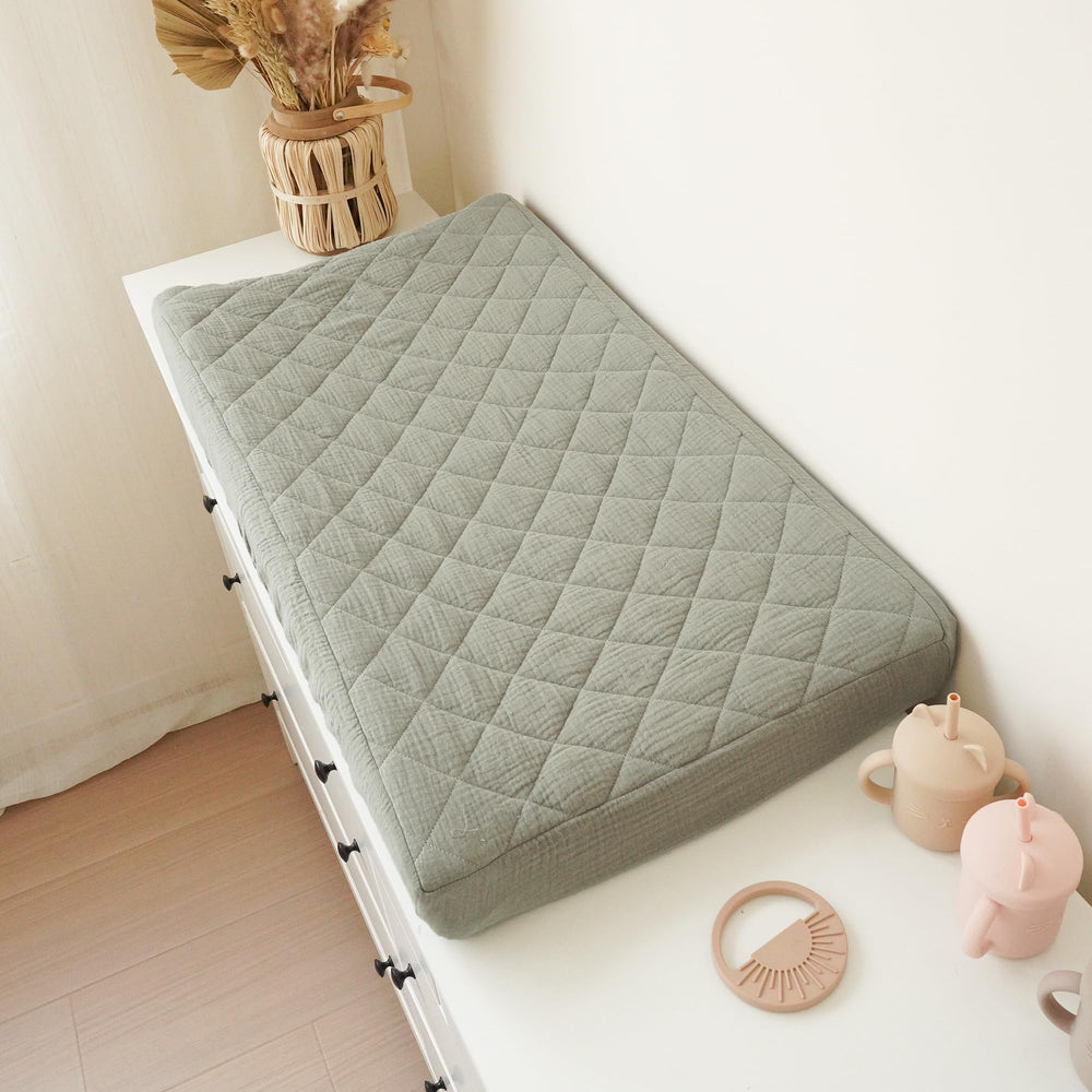 Konssy quilted padding provides gentle cushioning during diaper changes