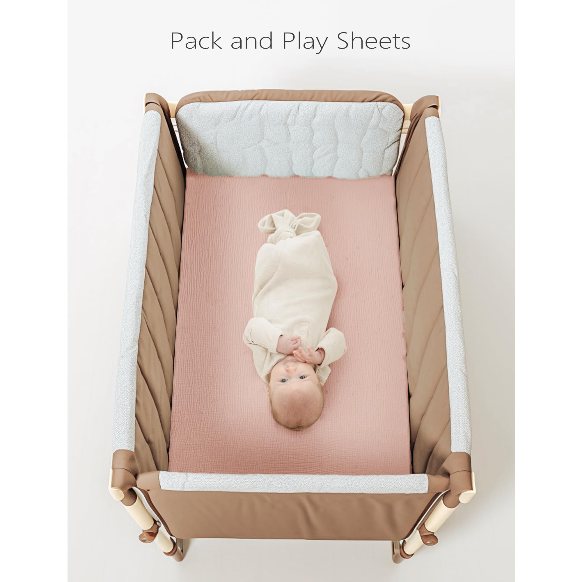 Konssy soft cotton sheets add a gentle touch to baby's nursery