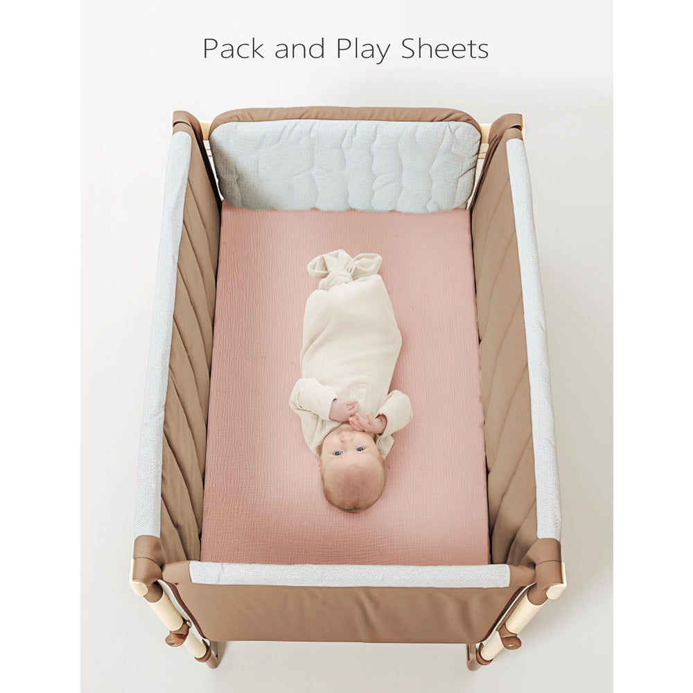 Konssy soft cotton sheets add a gentle touch to baby's nursery
