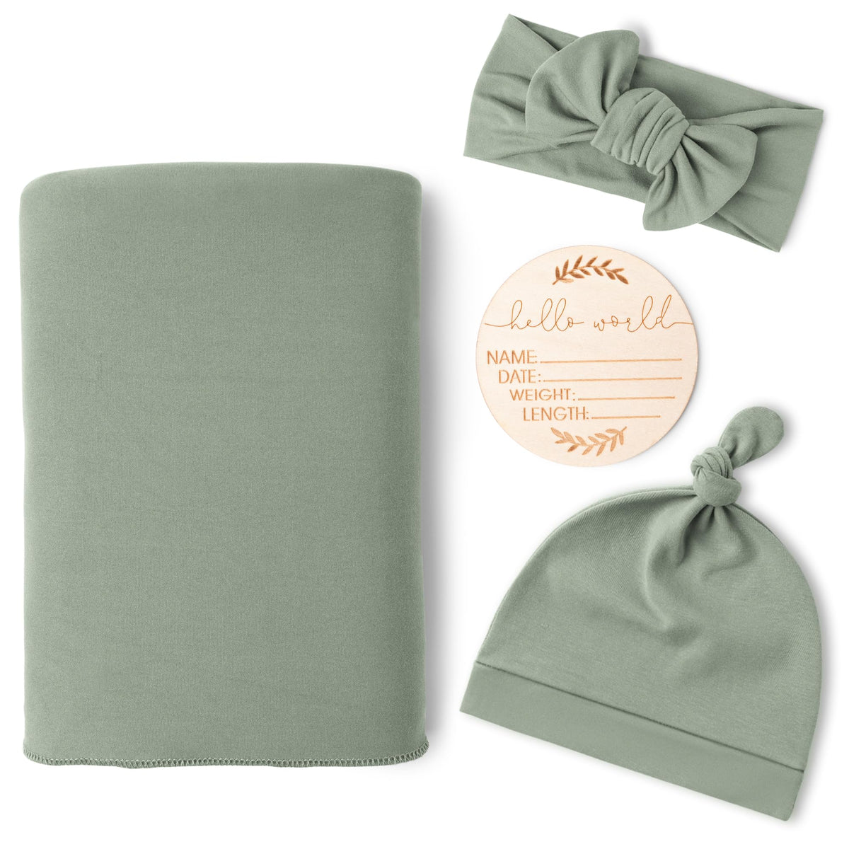 Konssy swaddle blanket 30x30, soft and breathable for cozy newborn swaddling.