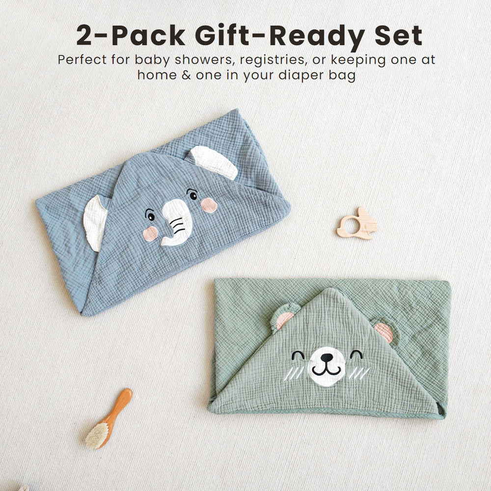 Konssy travel-ready towel in a diaper bag for on-the-go care