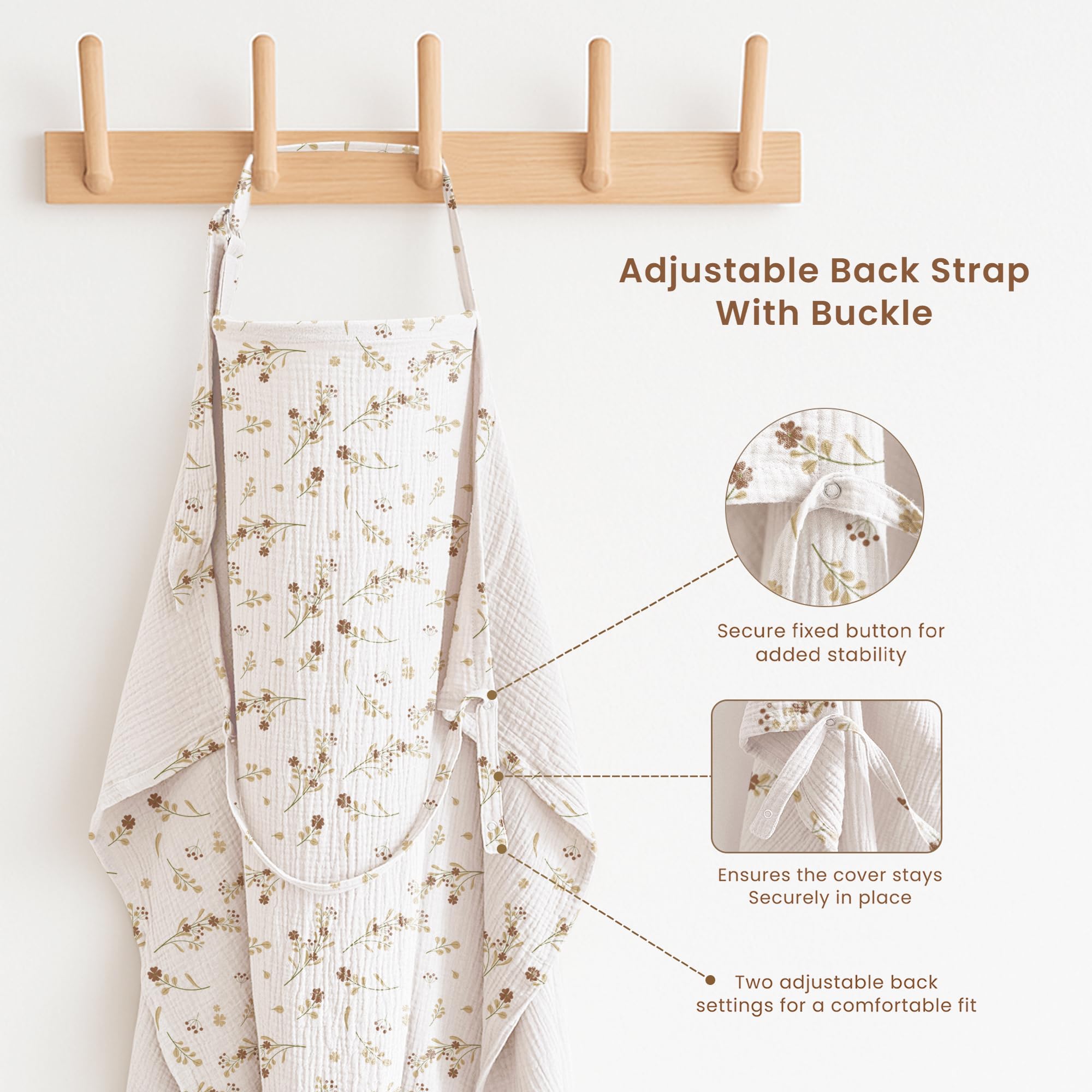 Konssy two-pack nursing covers in different colors for versatile styling.
