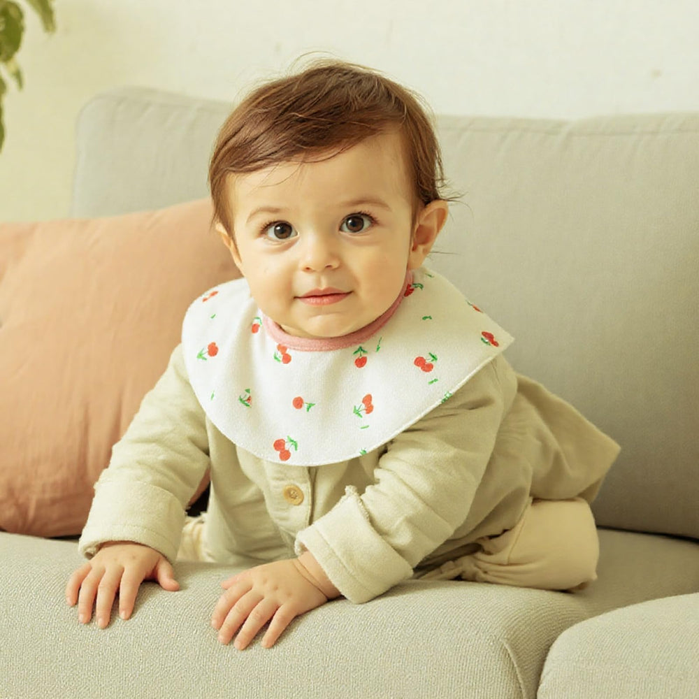 kooape baby bibs 360-adjustable collar for a snug fit during meals and teething.