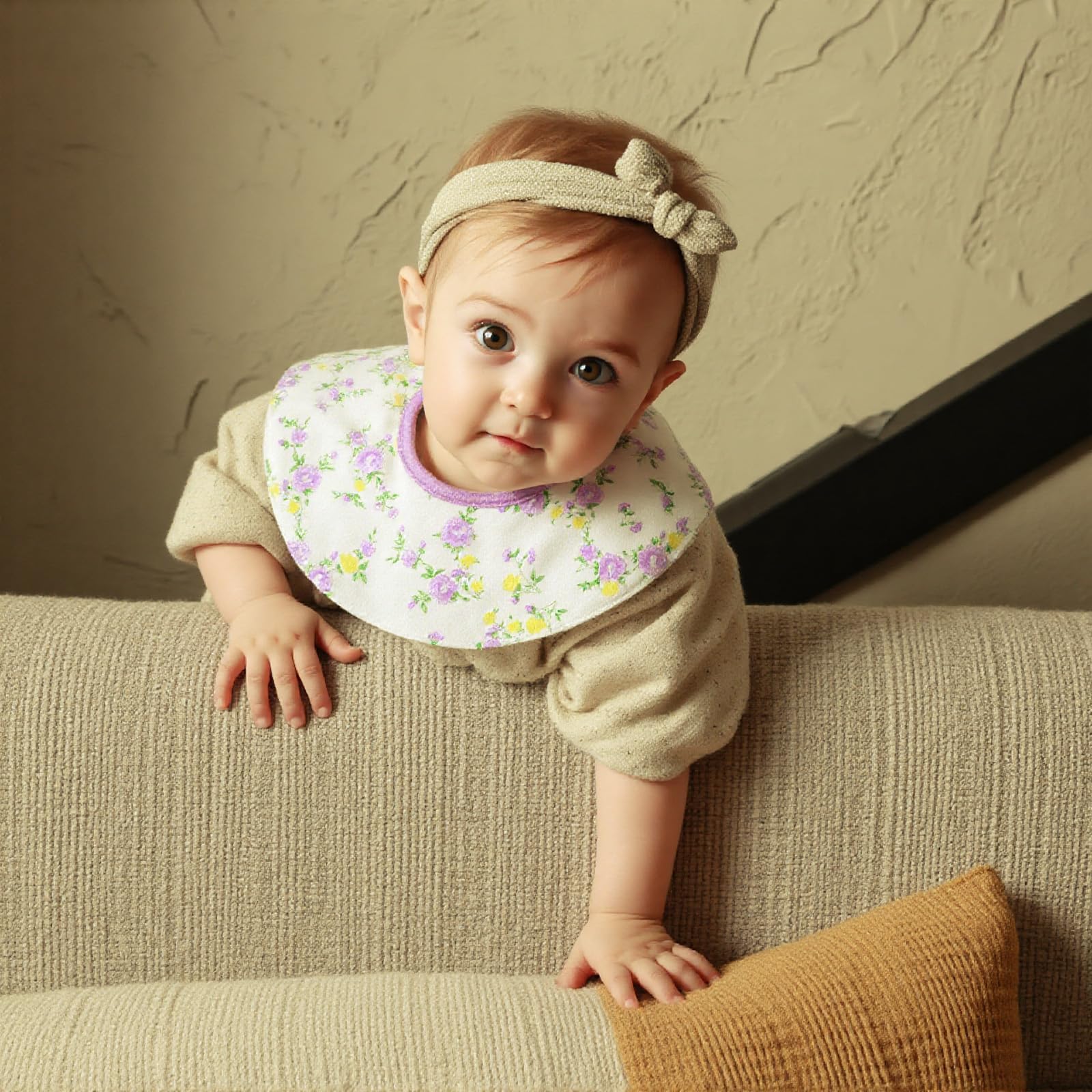 kooape baby bibs double-layer absorbency captures drool and spills for quick cleanup.