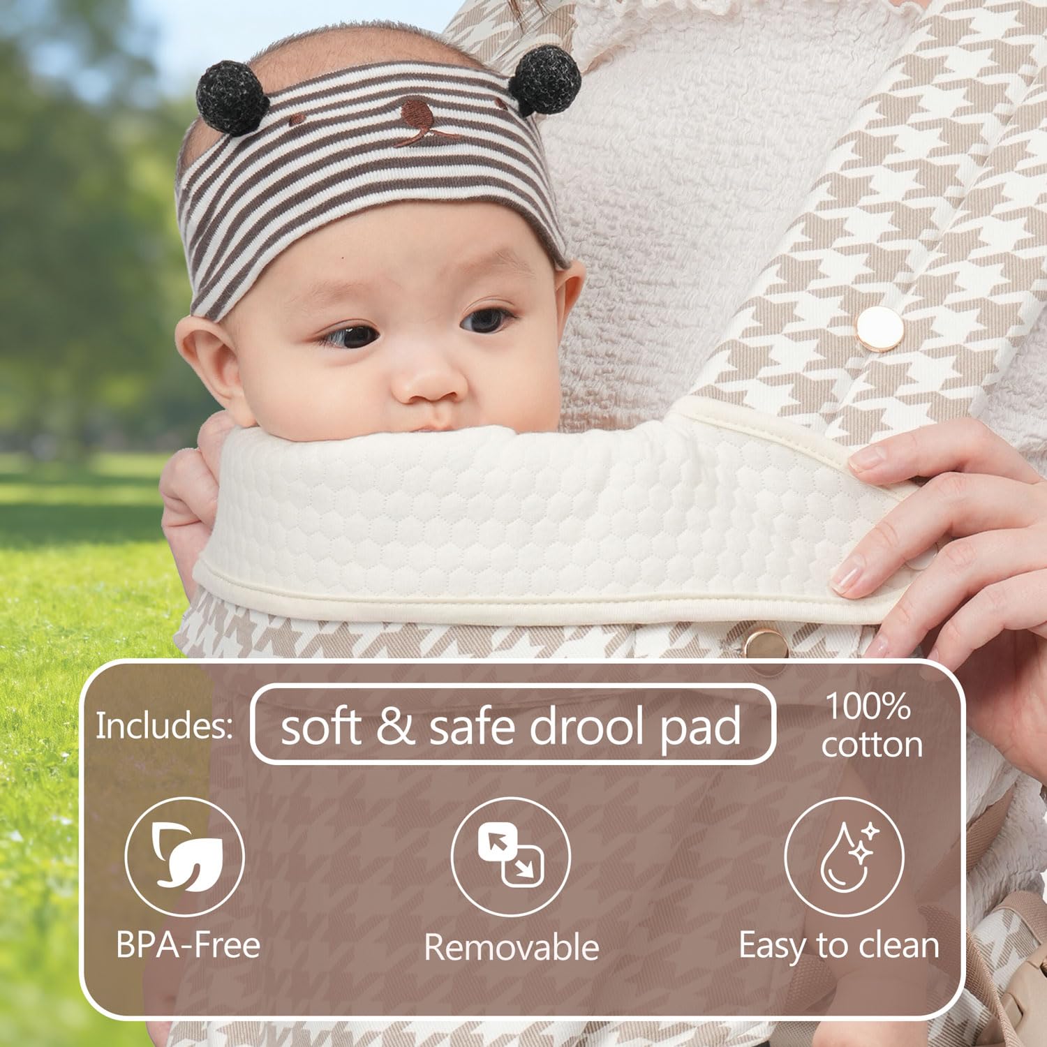 Koohaoo adjustable waist belt (22-54 inches) fits a wide range of caregivers.