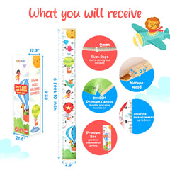 KooKooBaby growth chart wall measurements shows clear milestones for memory keeping