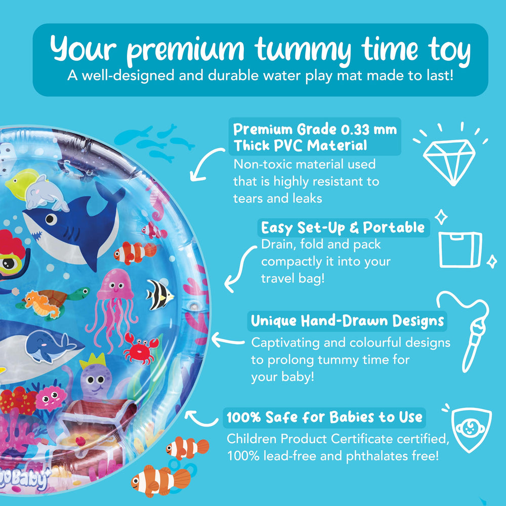 KooKooBaby phthalates-free water mat supports safe playtime