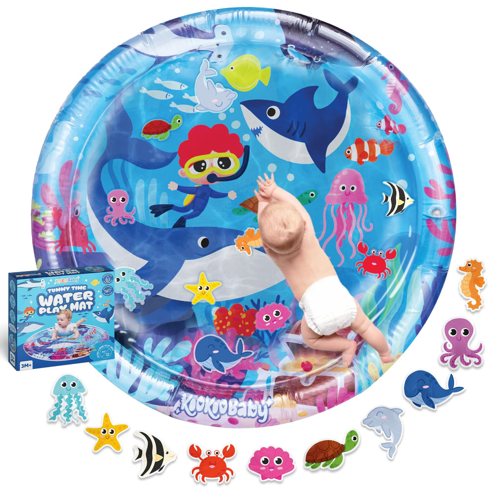 KooKooBaby tummy time water mat hero for safe, engaging play