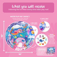 KooKooBaby water pad leak-proof design supports worry-free tummy time