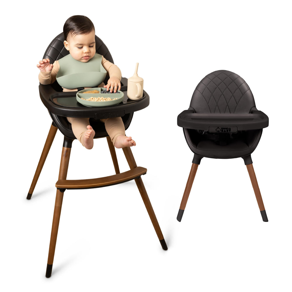 KOOLABABY convertible high chair BPA-free plastic contributes safe easy-to-clean components