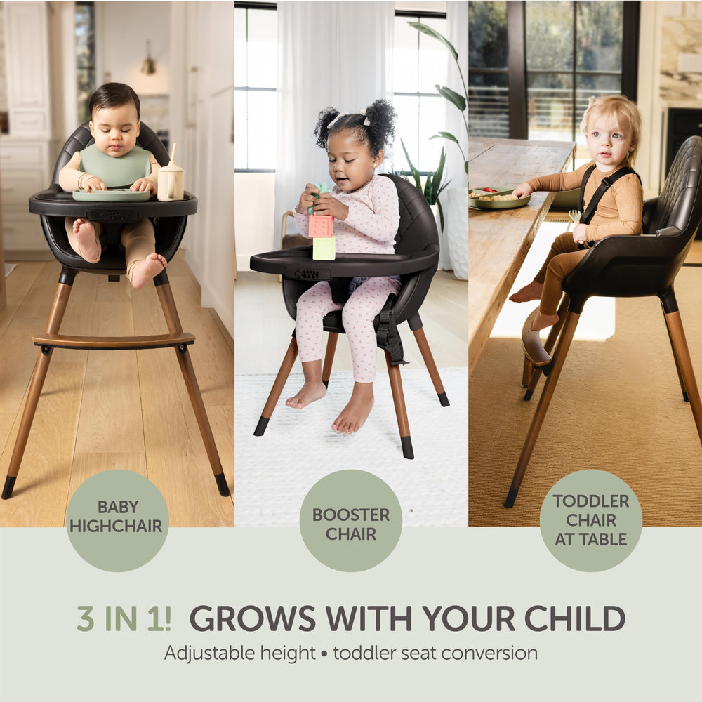KOOLABABY convertible high chair hidden screws create a clean streamlined look