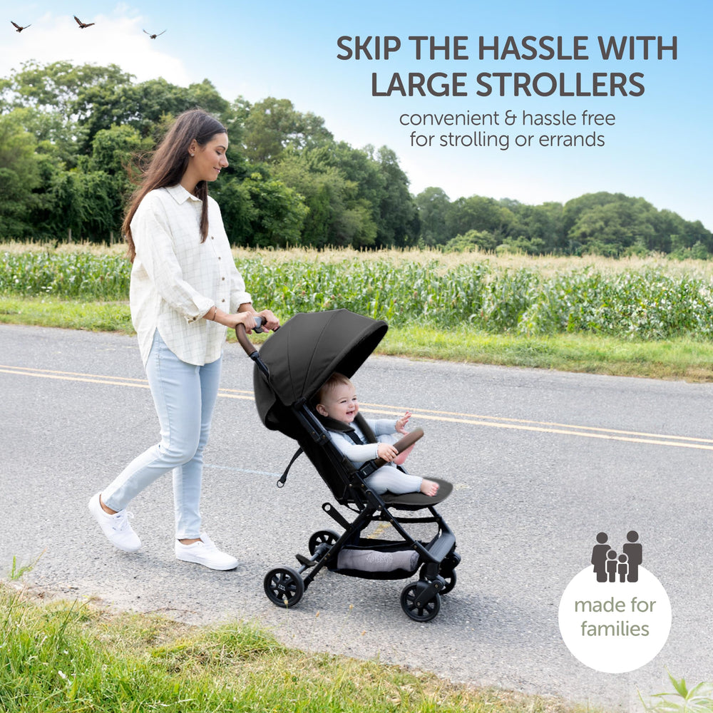 KOOLABABY lightweight travel stroller one-hand fold for quick transitions