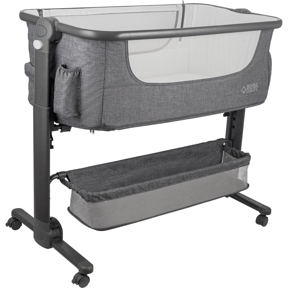 KoolerThings bassinet first-use showcases tool-free setup and compact fold for travel