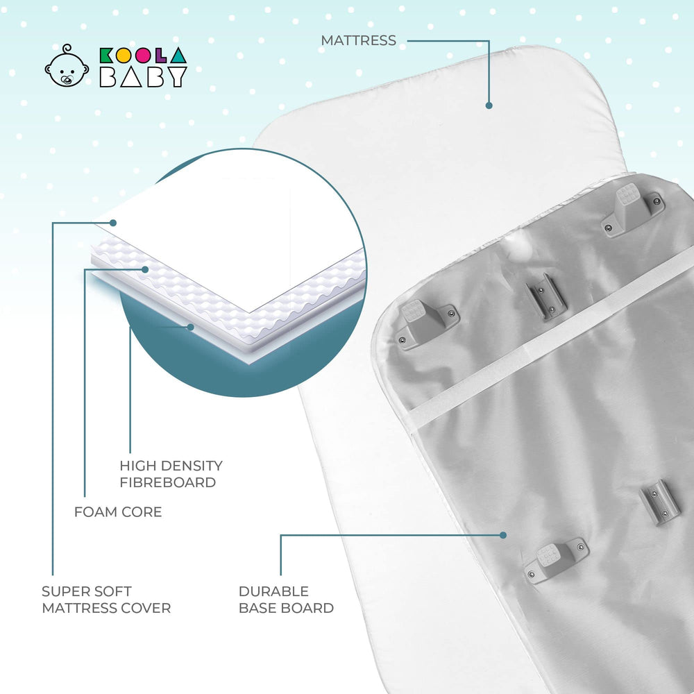 KoolerThings bassinet height adjustment demonstrates seamless bed-height alignment for nighttime care