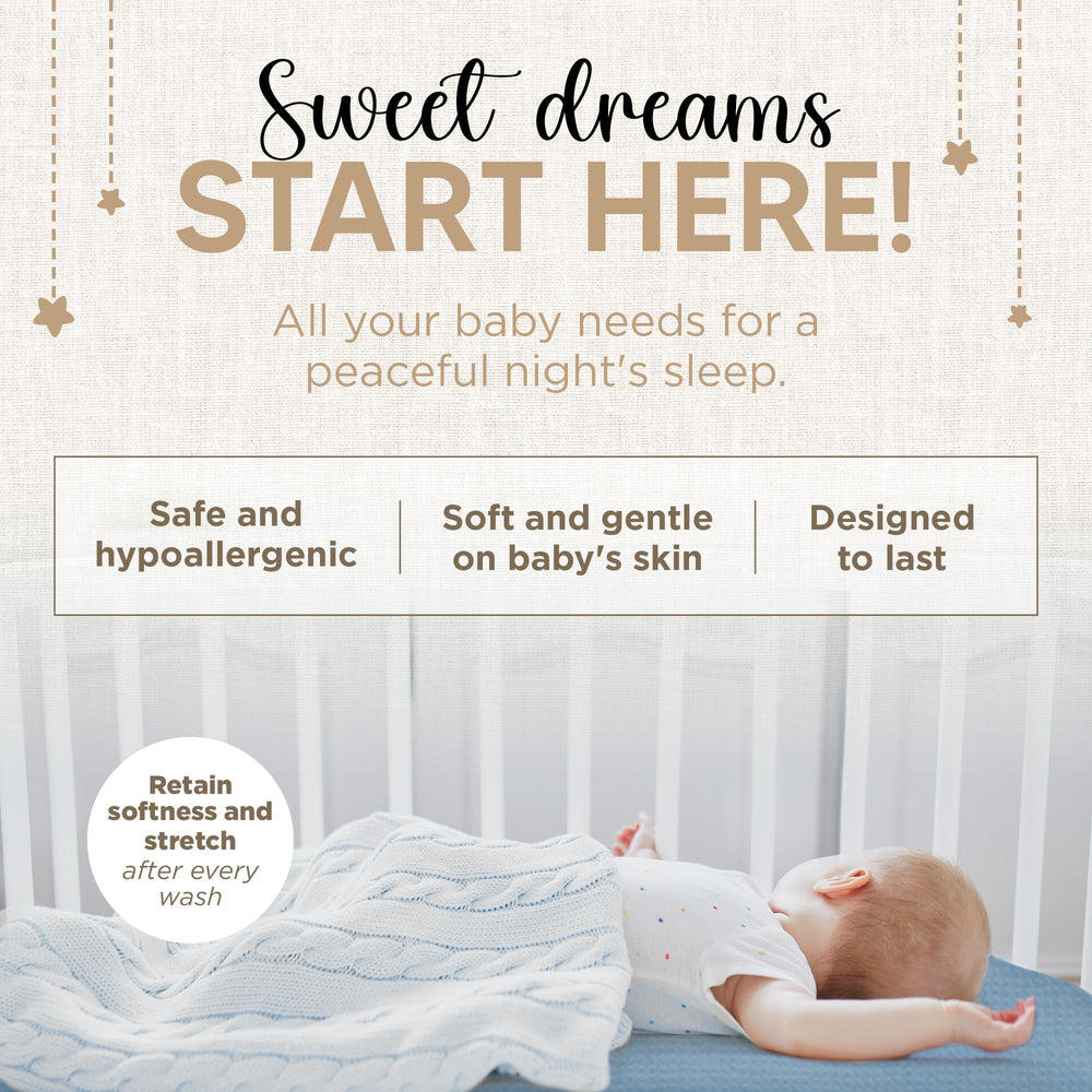 KoolerThings bassinet-sheet fodoss-bedside-sleeper breathable, soft fabric for naps.