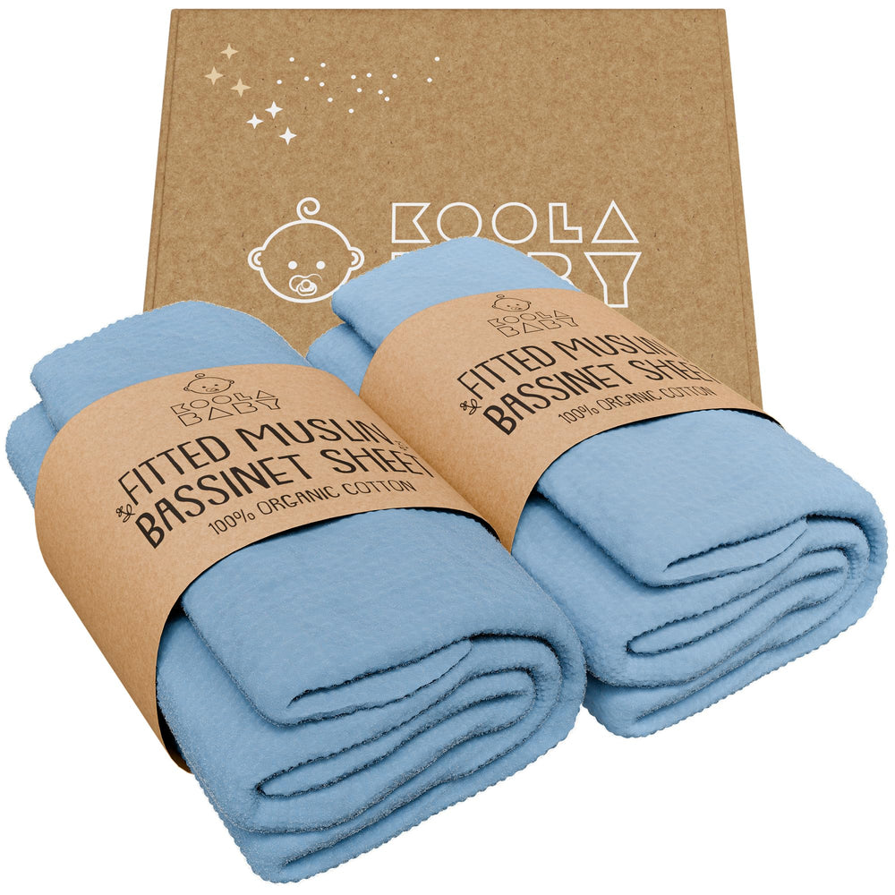 KoolerThings bassinet sheet machine-washable care for easy parenting laundry.